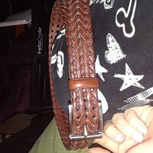 Fossil braided leather belt.